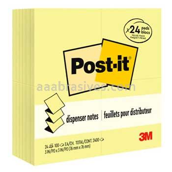 Post-it™ Pop-up Notes R330-24VAD 3 in x 3 in Canary Yellow 3M 7100098917