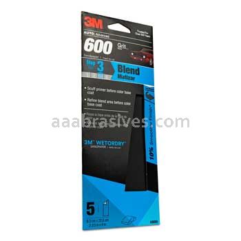 3M™ 7100100328 3-2/3 x 9 600 Grit Wetordry™ Sandpaper