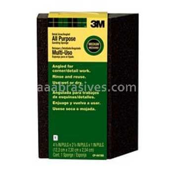 3M™ 7100101548 Angled Sanding Sponge 2-7/8x4-7/8x1 Medium