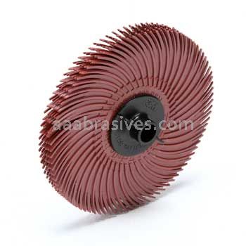 3M™ 7100138297 3 x 3/8 220 220 Grit Scotch-Brite™ Radial Bristle Disc