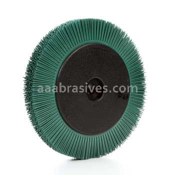 3M™ 7100138332 8 x 1 x 1-1/4 50 Grit Scotch-Brite™ Radial Bristle Brush with Flange