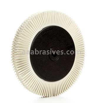 3M™ 7100138334 8 x 1 x 1-1/4 120 Grit Scotch-Brite™ Radial Bristle Brush with Flange