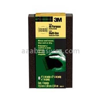 3M™ 7100141260 General Purpose Sanding Sponge 2-7/8x4-7/8x1 Extra Fine/Fine
