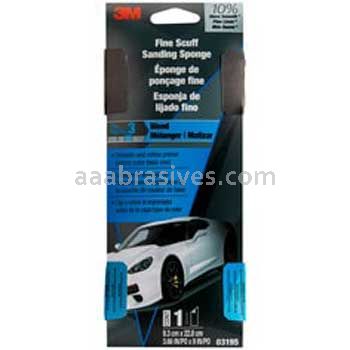 3M™ 7100152026 Scuff Sanding Sponge 3-2/3x9 Fine