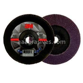 3M™ 7100178125 5 x 7/8 60+ Grit 769F T27 Flap Disc