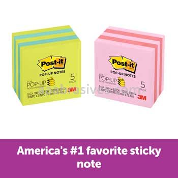 Post-it™ Pop-up Notes 3301-5ALT-M 3 in x 3 in 3M 7100192693