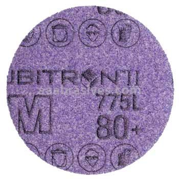 3M&trade; 7100214887 4 x 1/2 80+ Grit 775L Cubitron&trade; II Stikit&trade; Film Disc