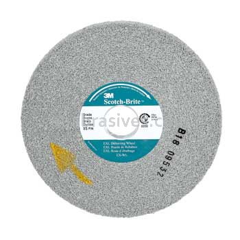 3M&trade; 7100221754 4 x 11/16 x 1 Scotch-Brite&trade; 8 S/C Fine EXL Deburring Wheel