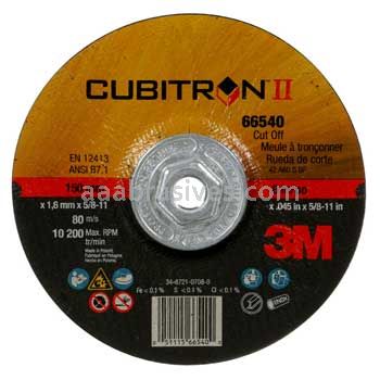 3M™ 7100245009 6x.045x5/8-11 T27 Quick Change Cubitron™ II Cut-Off Wheel 66540