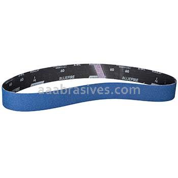 Norton Abrasives 78072728621 2 x 48 Abrasive Sanding Belt - Bluefire R823P Sanding Belt 60 Grit Zirconia Alumina