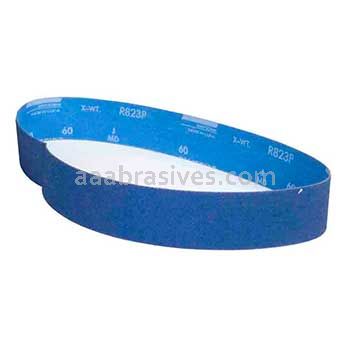 Norton 2 x 36 In. BlueFire Cloth Narrow Benchstand Belt 80 Grit R823P ZA