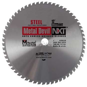 Morse Metal Devil NXT® Steel 12" 60 Teeth Circular Saw Blades