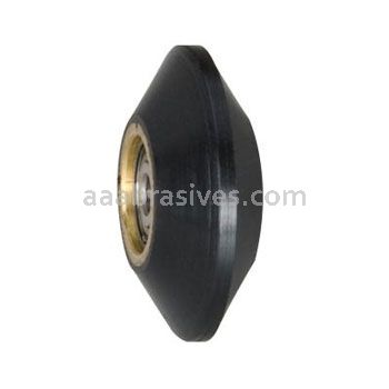 Dynabrade 11085 - Contact Wheel, 1" Dia. x 3/8" W x 3/8" I.D., V-Shaped Face, 90 Duro Urethane