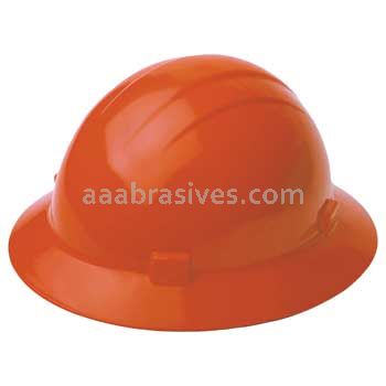 ERB 19223 Americana Full Brim Mega Ratchet 4-Point Nylon Safety Helmet