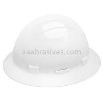 ERB 19261 Americana Full Brim With Accessory Slots Mega Ratchet 4-Point Nylon Safety Helmet