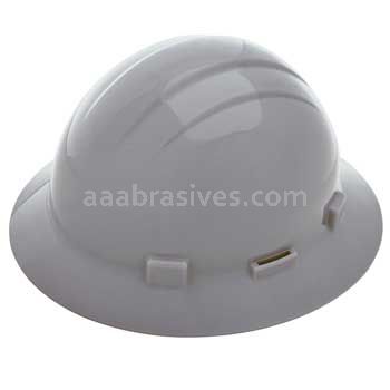 ERB 19267 Americana Full Brim With Accessory Slots Mega Ratchet 4-Point Nylon Safety Helmet