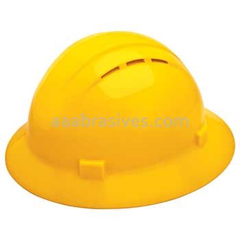 ERB 19432 Americana Full Brim Vent Mega Ratchet 4-Point Nylon Safety Helmet