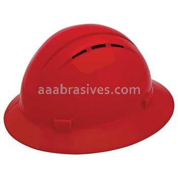 ERB 19434 Americana Full Brim Vent Mega Ratchet 4-Point Nylon Safety Helmet