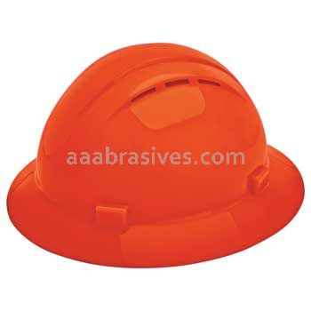 ERB 19437 Americana Full Brim Vent Mega Ratchet 4-Point Nylon Safety Helmet