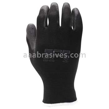 ERB 22763 222-010 Smooth Finish PU Dipped Polyester Knit Gloves Large Gloves