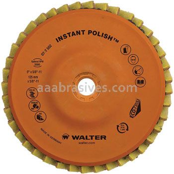 Walter 07T452 4-1/2" Instant Polish Polishing Flap Discs