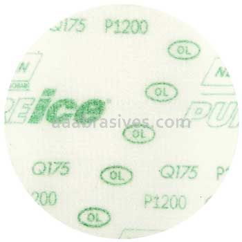 Norton Abrasives 3" P1200 Q175 Norton Pure Ice Film Green H&L Disc