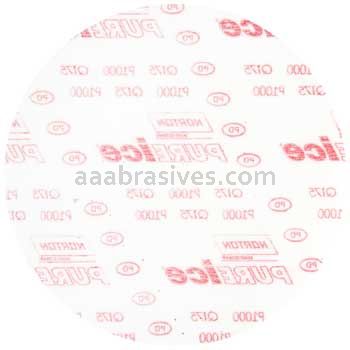 Norton Abrasives 77696088714 6" P1000 Q175 Norton Pure Ice Film (Red) Hook and Loop Discs