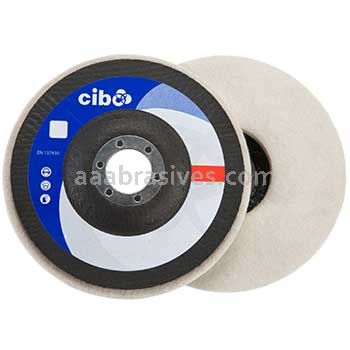 Cibo Abrasives 4-1/2 x 5/8-11 Type 27 Felt Disc