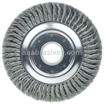 Weiler 09460 10" Standard Twist Knot Wire Wheel .0118" Steel Fill 2" Arbor Hole