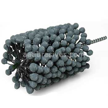 Weiler 34274 CrossFlex Heavy Duty Bore Brush 4 Diameter 120 SC Grit