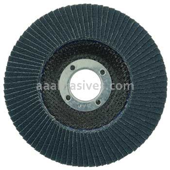 Weiler 51120V 4-1/2" Tiger Paw Flap Disc Conical Type 29 Phenolic Backing 60 Z 7/8" Arbor Hole Vending Ready