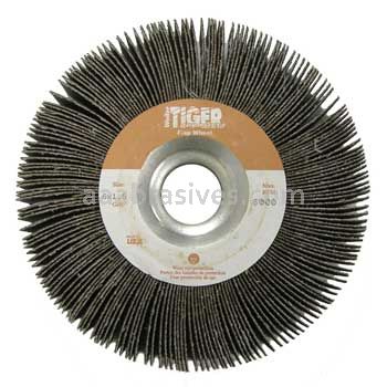 Weiler 53326 6" x 2" Tiger Coated Abrasive Flap Wheel 1" Arbor Hole 60 AO