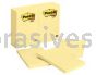 Post-it™ Notes 660 4 in x 6 in Canary Yellow 3M 7000042512