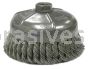 Weiler 12376 6" Single Row Knot Wire Cup Brush .023" Steel Fill 5/8"-11 UNC Nut