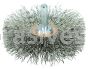 Weiler 17617 3" Narrow Face Stem-Mounted Crimped Wire Wheel .014" Steel Fill 1/4" Stem