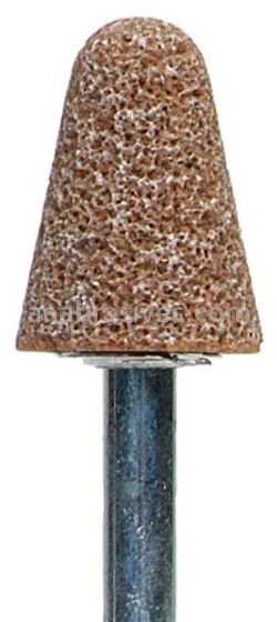 Norton A5 3/4 x 1-1/8 Gemini 38A CRS M4 1/4 x 1-1/2 Vitrified Bond Mounted Points - A Shapes