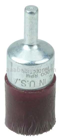 Weiler 35350 1" Polyflex Encapsulated Crimped Wire End Brush .0104" Steel Fill