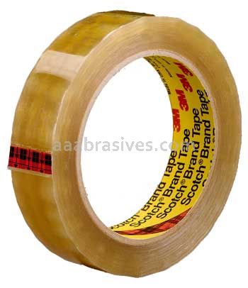 Scotch&trade; Light Duty Packaging Tape 681 Clear Moisture Chemical Resistant 1 in x 72 yd 3M 7000122498