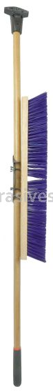 Weiler 44606 24" Pro-Flex Stiff Blue Polypropylene Sweep with 60" Hardwood Handle