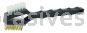 Weiler 44731 Double Sided V-Shape Scratch Brush .006 Brass & .016 White Nylon Fill Plastic Block 3 x 7 Rows