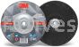 3M&trade; 7010412150 7 x 1/4 x 5/8-11 Type 27 Silver Depressed Center Grinding Wheel 87448