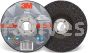 3M&trade; 7100141078 5 x 1/4 x 7/8 Type 27 Silver Depressed Center Grinding Wheel 87454