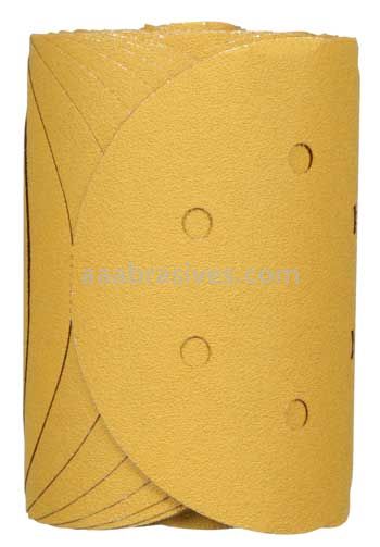 3M™ 7010298823 6” P80 Grit Stikit™ Gold Film Disc Roll Dust Free