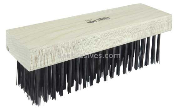 Weiler 44067 Block Type Scratch Brush .014 Carbon Steel Fill Flat Face