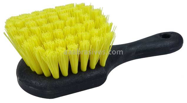 Weiler 42375 8" Utility Scrub Brush Recycled PET Fill Short Handle Foam Block