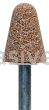 Norton A5 3/4 x 1-1/8 Gemini 38A CRS M4 1/4 x 1-1/2 Vitrified Bond Mounted Points - A Shapes