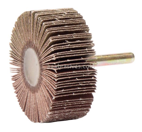 Weiler 52489 - 2-1/4" x 1" 1/4" Stem, 120AO, Tiger Coated Abrasive Flap Wheel - 012382524890