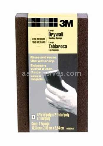 3M™ 7010383571 Drywall Sanding Sponge Dual Grit Block 2-7/8x4-7/8x1 Fine/Medium