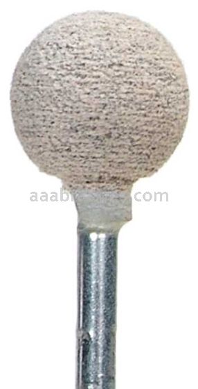Norton B121 1/2" Ball A80-HBF3 J2 1/8 x 1-1/2 BF3 Cotton Fiber Mounted Points