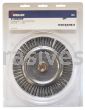 Weiler 09000P Roughneck 7" Root Pass Weld Cleaning Brush .020" Steel Wire Fill 5/8"-11 UNC Nut Retail Pack